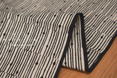 Shokunin Collection Hand-printed Chusen Japanese Tenugui Fabric - Abacus 22 black - panel